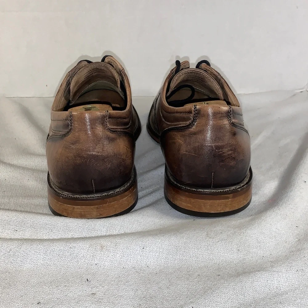 Stacy Adams Men's Brown Leather Lace-Up Dress Shoes